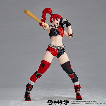 DC Comics Amazing Yamaguchi Revoltech Harley Quinn (Red x Black Ver.) SDCC 2025 Exclusive