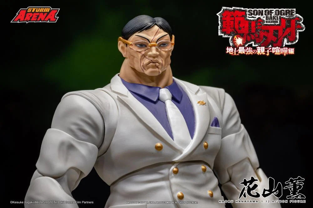 Pre-Order - Baki Hanma: Son of Ogre Storm Arena Kaoru Hanayama 1/12 Scale Action Figure