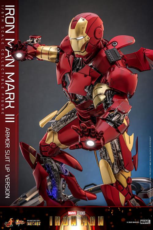 Pre-Order - Marvel MMS825 Iron Man Mark III (Armor Suit Up Ver.) 1/6th Scale Collectible Figure