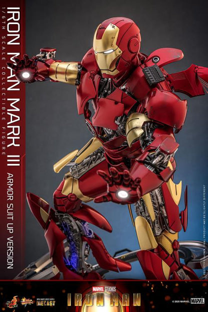 Pre-Order - Marvel MMS825 Iron Man Mark III (Armor Suit Up Ver.) 1/6th Scale Collectible Figure
