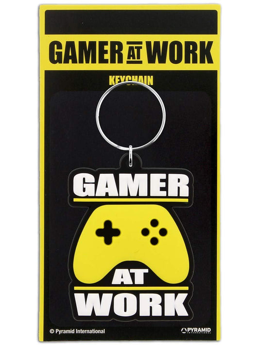 Gamer at Work (Joypad) Soft PVC Keychain