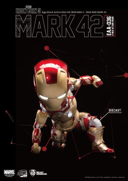 Iron Man 3 Egg Attack Action EAA-036 Iron Man Mark XLII