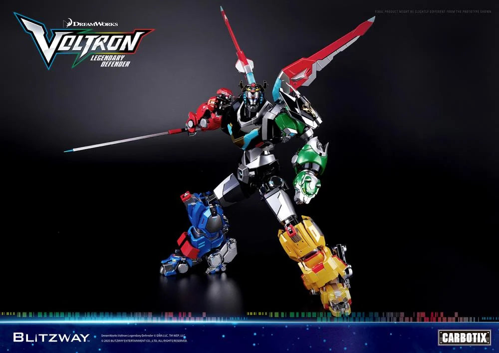 PRE-ORDER - Voltron: Legendary Defender Carbotix 10th Anniversary Voltron (Standard Edition Ver.) Action Figure