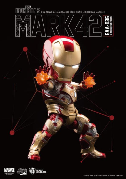 Iron Man 3 Egg Attack Action EAA-036 Iron Man Mark XLII