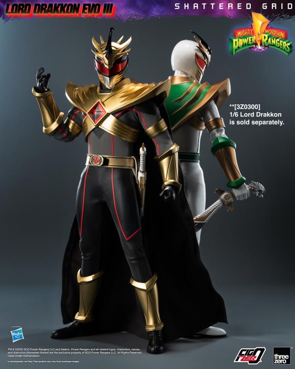 PRE-ORDER - Mighty Morphin Power Rangers: Shattered Grid FigZero Lord Drakkon (Evo III Ver.) 1/6 Scale Action Figure