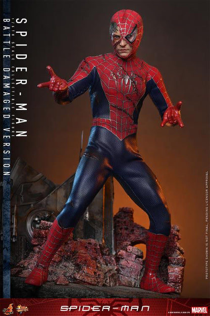 Pre-Order - Spider-Man (2002) MMS859 Spider-Man (Battle Damaged Ver.) 1/6th Scale Collectible Figure