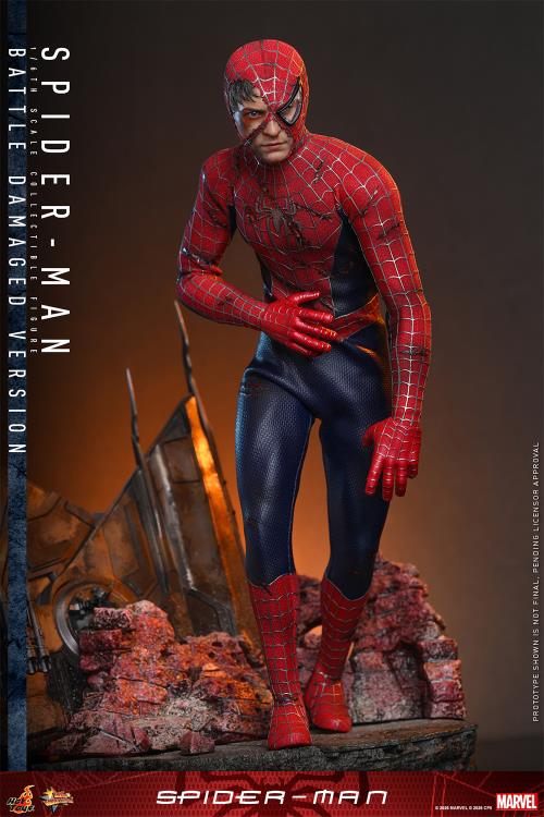 Pre-Order - Spider-Man (2002) MMS859 Spider-Man (Battle Damaged Ver.) 1/6th Scale Collectible Figure