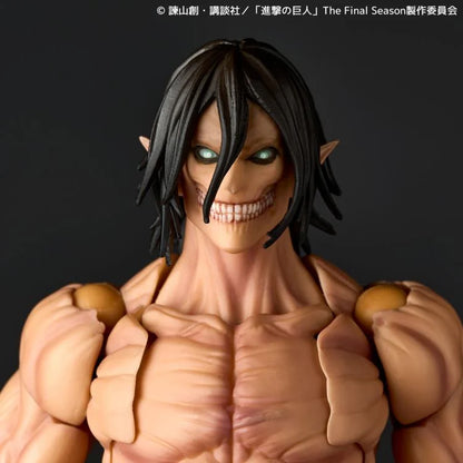 Attack on Titan Amazing Yamaguchi Revoltech NR057 Attack Titan (Eren Yeager) Kaiyodo Exclusive Action Figure w/ Bonus Head