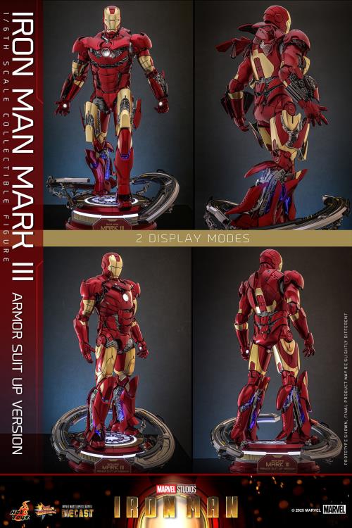 Pre-Order - Marvel MMS825 Iron Man Mark III (Armor Suit Up Ver.) 1/6th Scale Collectible Figure