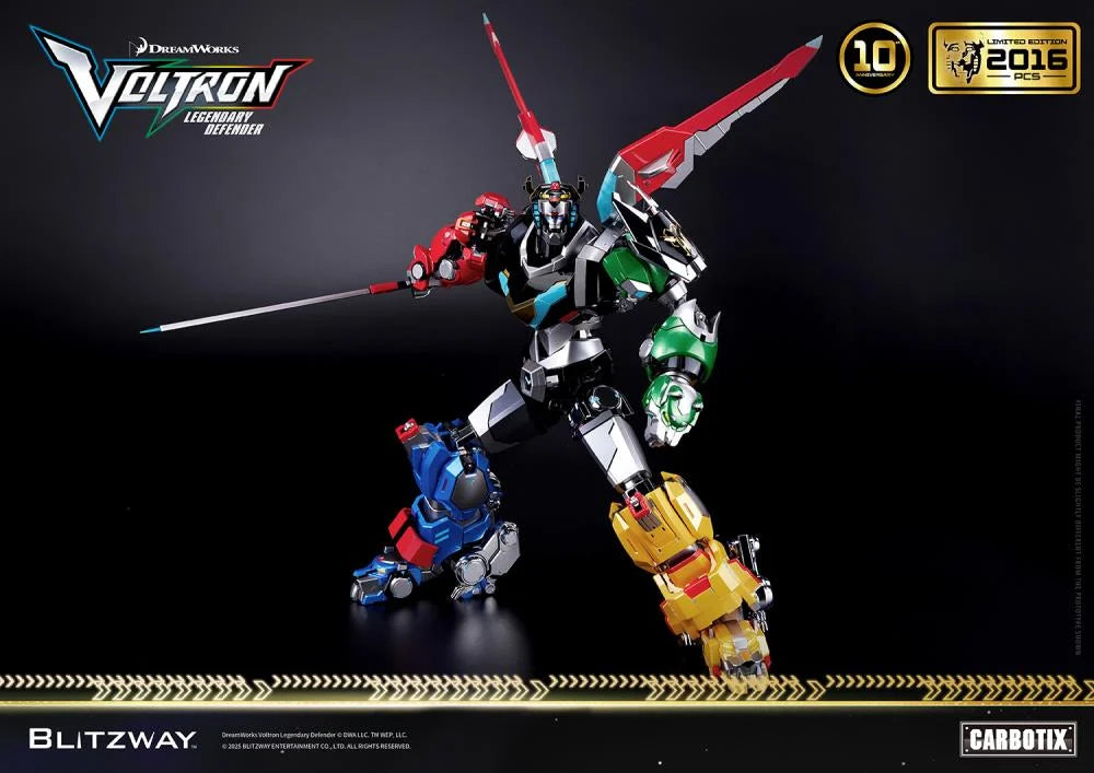 PRE-ORDER - Voltron: Legendary Defender Carbotix 10th Anniversary Voltron (Special Limited Edition Ver.) Action Figure