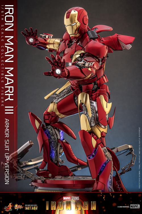 Pre-Order - Marvel MMS825 Iron Man Mark III (Armor Suit Up Ver.) 1/6th Scale Collectible Figure