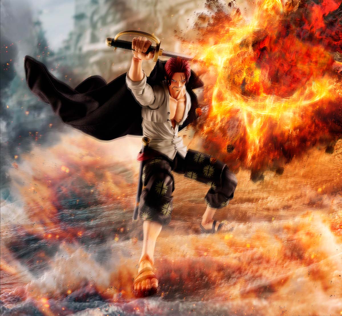 PRE-ORDER -  One Piece S.H.Figuarts Shanks (Marineford) Action Figure