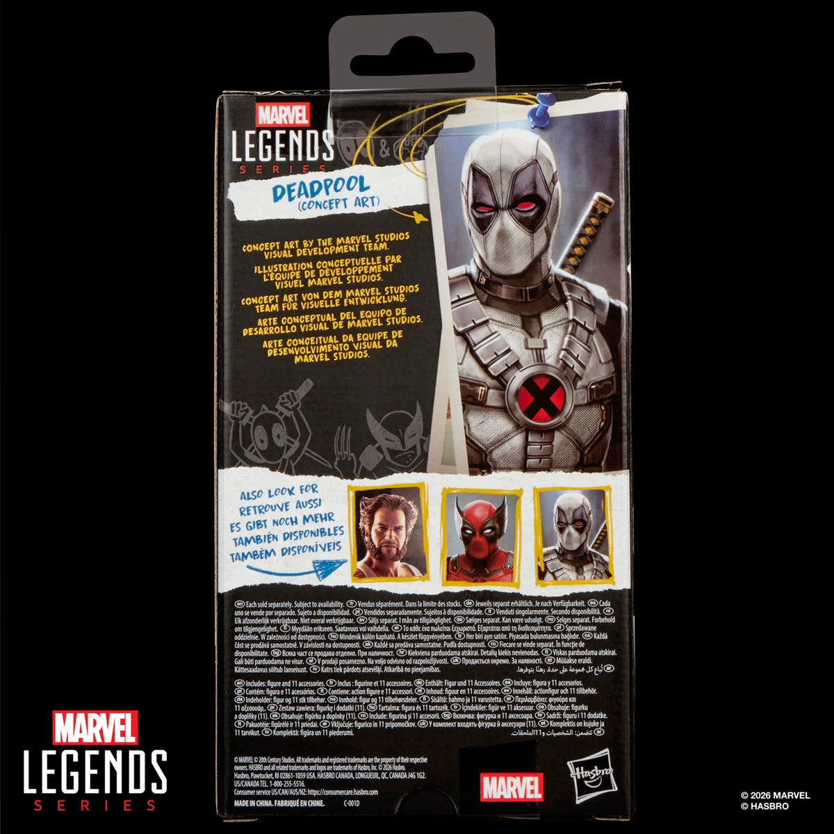 Deadpool & Wolverine Marvel Legends Deadpool (Concept Art) Action Figure