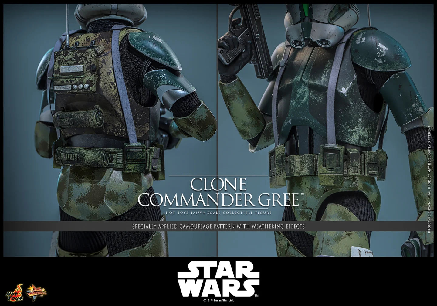 Pre-Order: Star Wars: Revenge of the Sith MMS877 Clone Commander Gree 1/6th Scale Collectible Figure