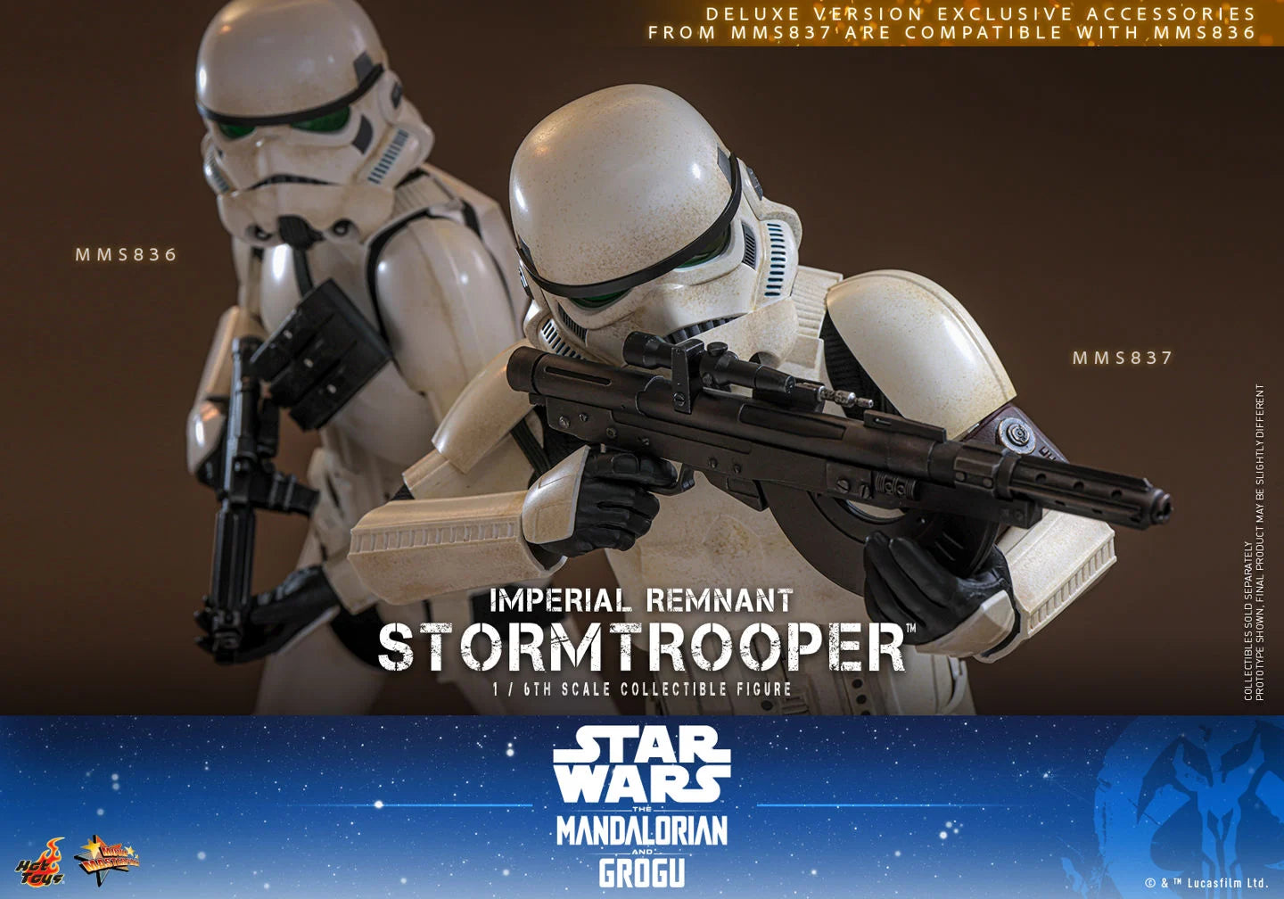 Pre-Order: Star Wars: The Mandalorian & Grogu MMS836 Imperial Remnant Stormtrooper 1/6th Scale Collectible Figure