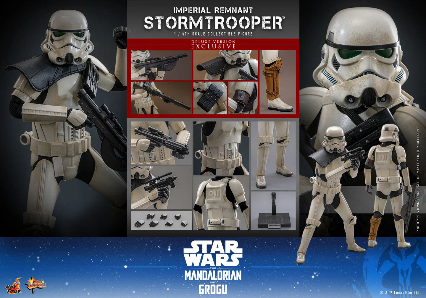 Pre-Order: Star Wars: The Mandalorian & Grogu MMS837 Imperial Remnant Stormtrooper (Deluxe Ver.) 1/6th Scale Collectible Figure