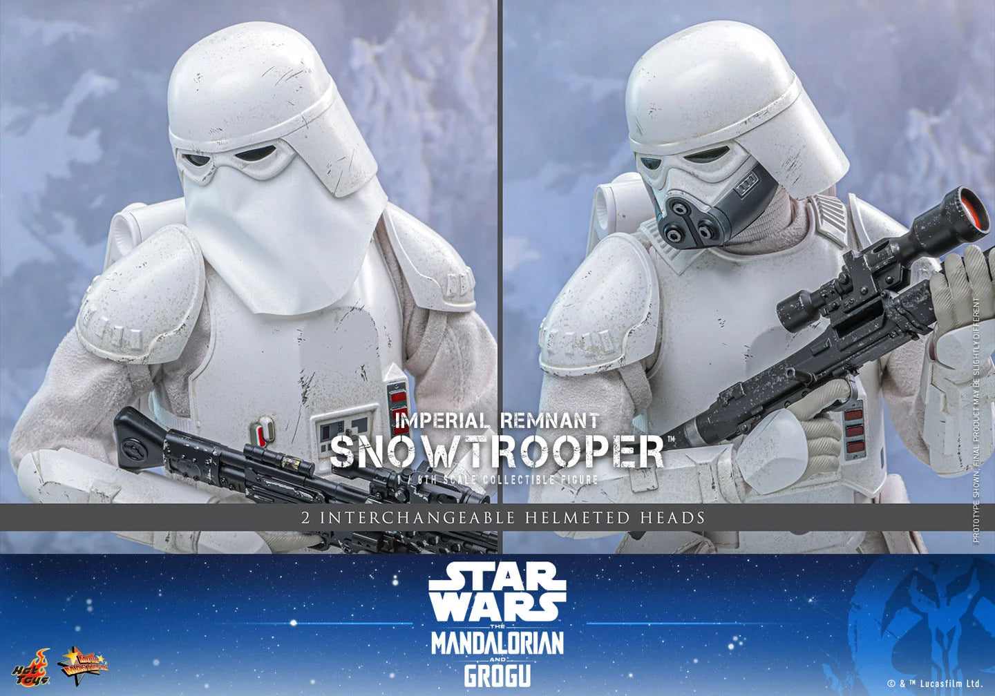 Pre-Order: Star Wars: The Mandalorian & Grogu MMS838 Imperial Remnant Snowtrooper 1/6th Scale Collectible Figure