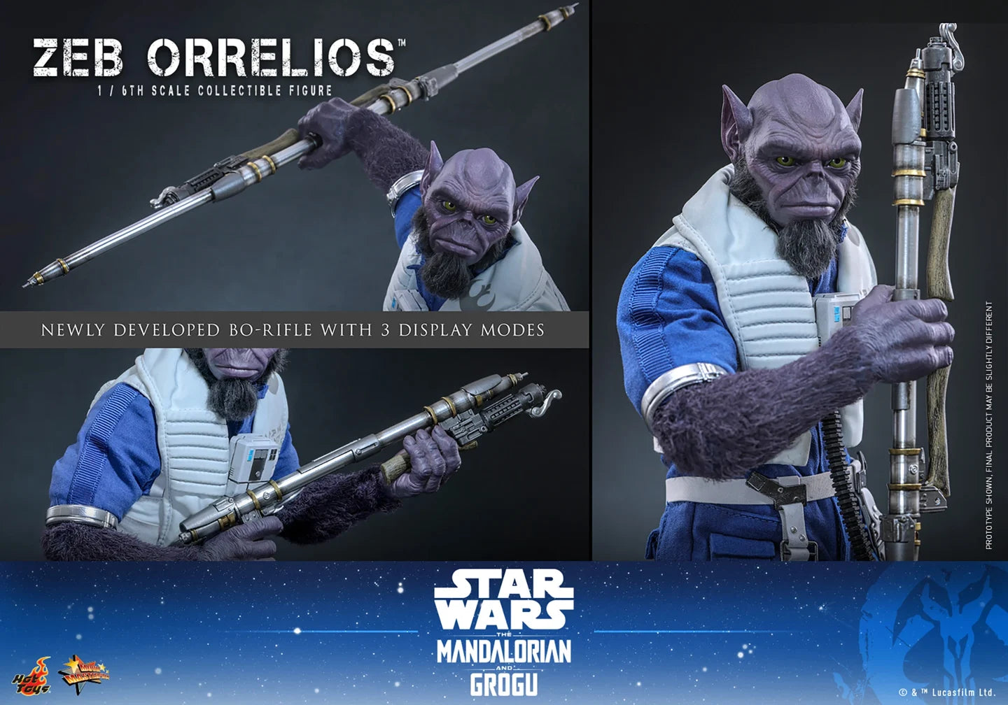 Pre-Order: Star Wars: The Mandalorian & Grogu MMS876 Zeb Orrelios 1/6th Scale Collectible Figure