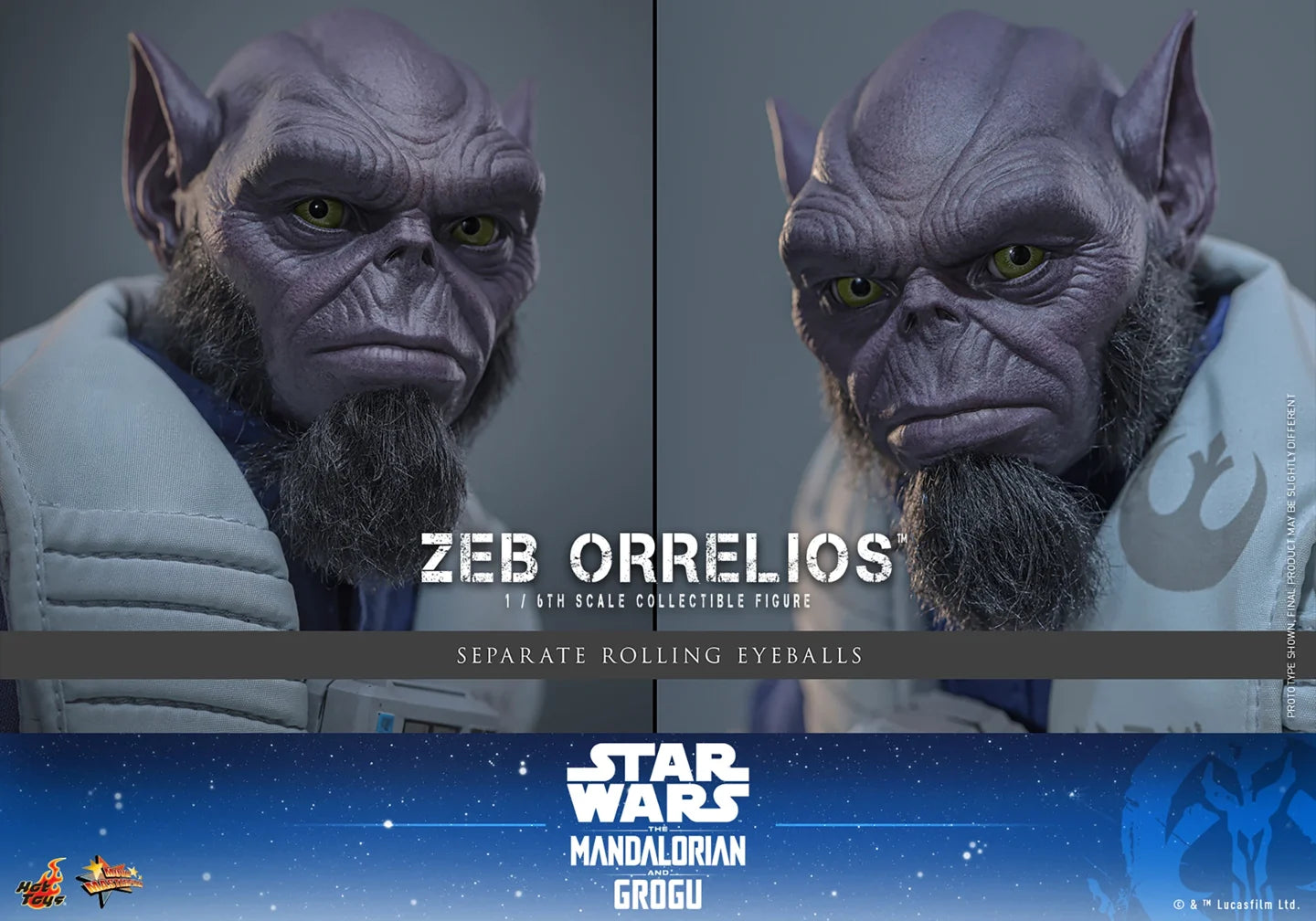 Pre-Order: Star Wars: The Mandalorian & Grogu MMS876 Zeb Orrelios 1/6th Scale Collectible Figure