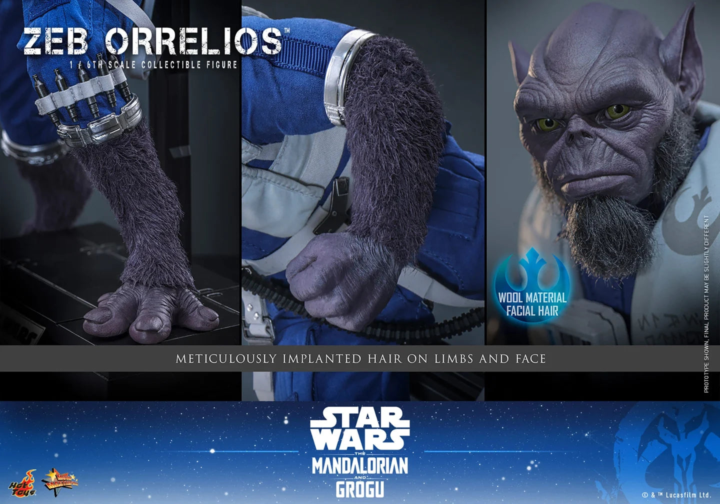 Pre-Order: Star Wars: The Mandalorian & Grogu MMS876 Zeb Orrelios 1/6th Scale Collectible Figure