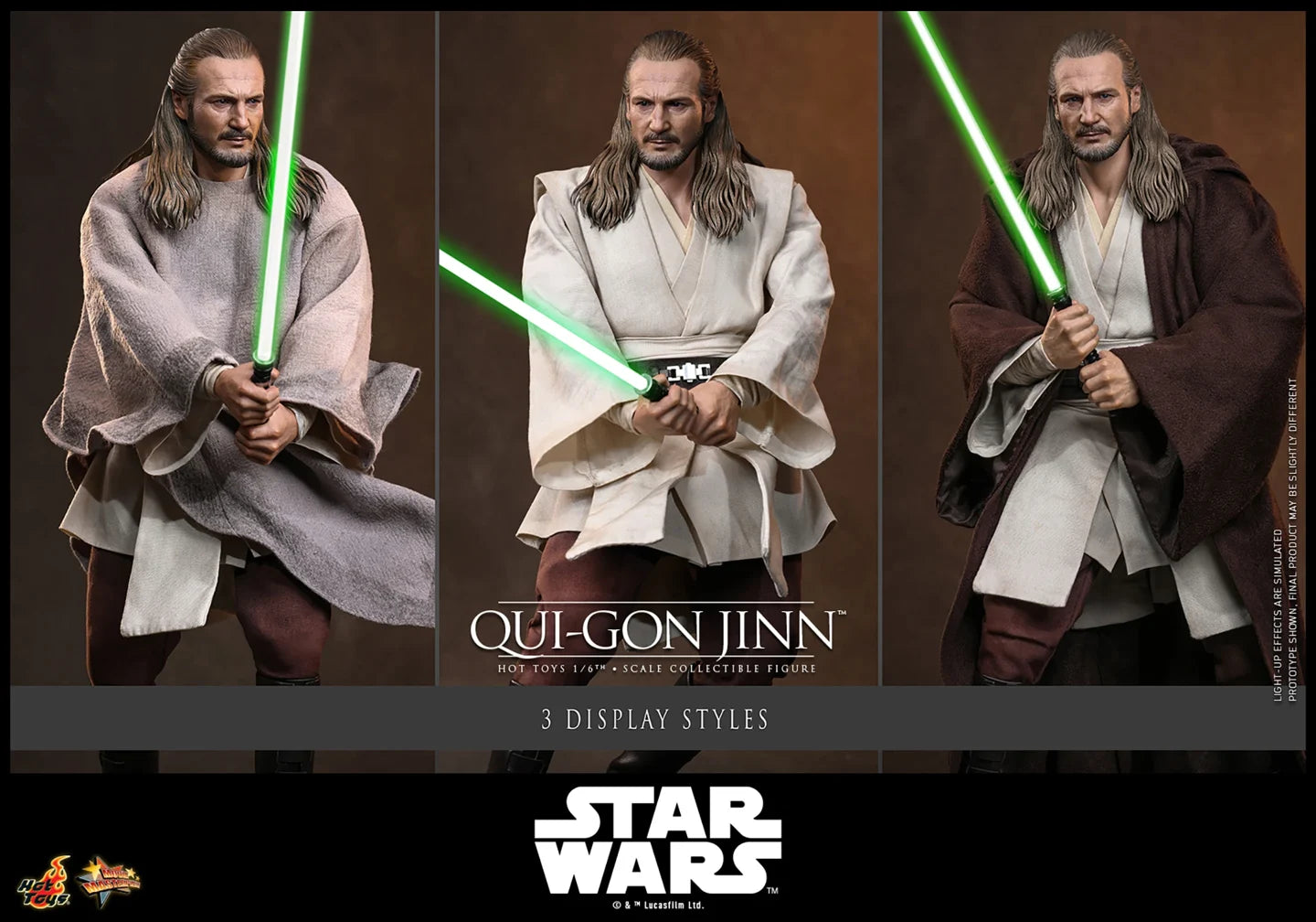 Pre-Order: Star Wars: The Phantom Menace MMS880 Qui-Gon Jinn 1/6th Scale Collectible Figure