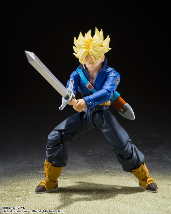PRE-ORDER: Dragon Ball Z S.H.Figuarts Super Saiyan Trunks (Boy from the Future) Action Figure (Reissue)