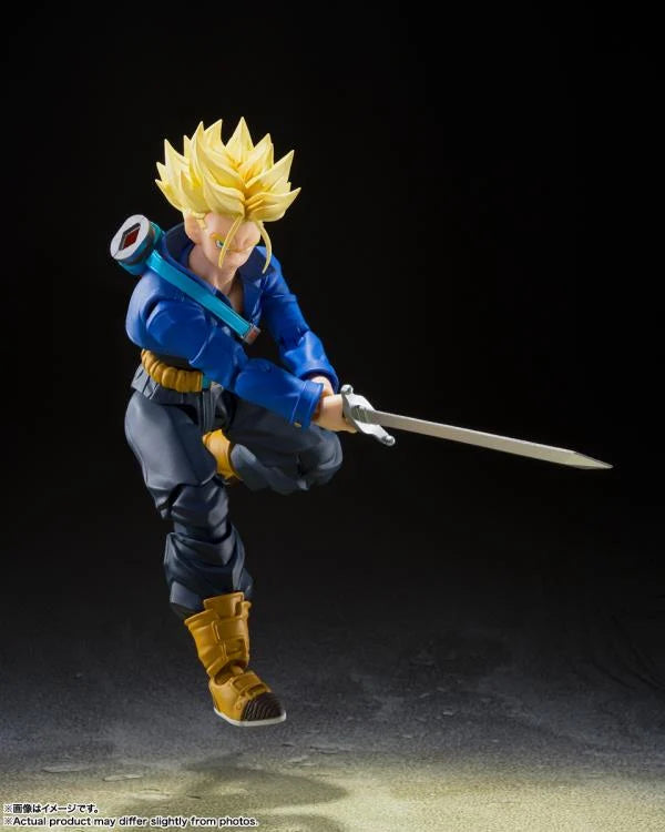 PRE-ORDER: Dragon Ball Z S.H.Figuarts Super Saiyan Trunks (Boy from the Future) Action Figure (Reissue)