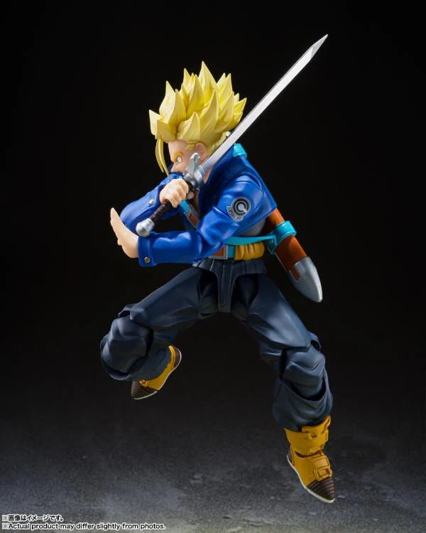 PRE-ORDER: Dragon Ball Z S.H.Figuarts Super Saiyan Trunks (Boy from the Future) Action Figure (Reissue)