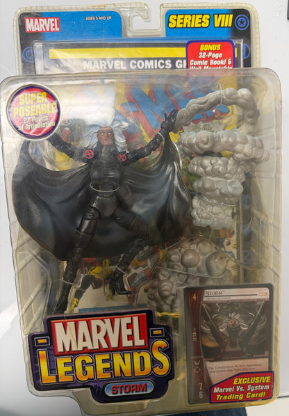 Marvel Legends Series 8 Storm (Long Hair) Action Figure Xorn (Yellowing plastic from shelf wear) (Copy)