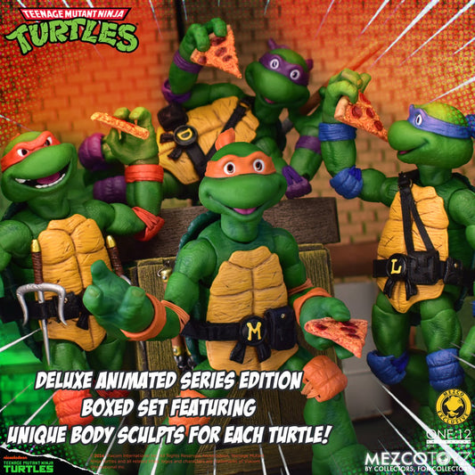 Teenage Mutant Ninja Turtles One:12 Collectibe Deluxe Boxed Set Animated Series Edition