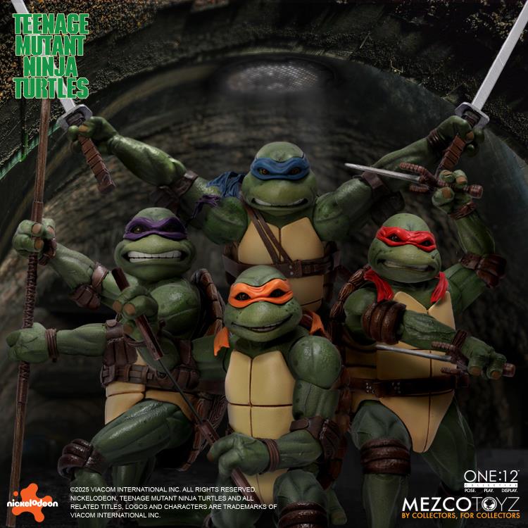 PRE-ORDER - Teenage Mutant Ninja Turtles (1990) One:12 Collective Action Figure Boxed Set