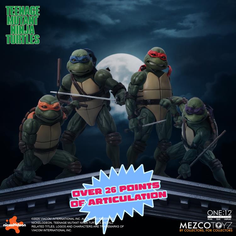 PRE-ORDER - Teenage Mutant Ninja Turtles (1990) One:12 Collective Action Figure Boxed Set