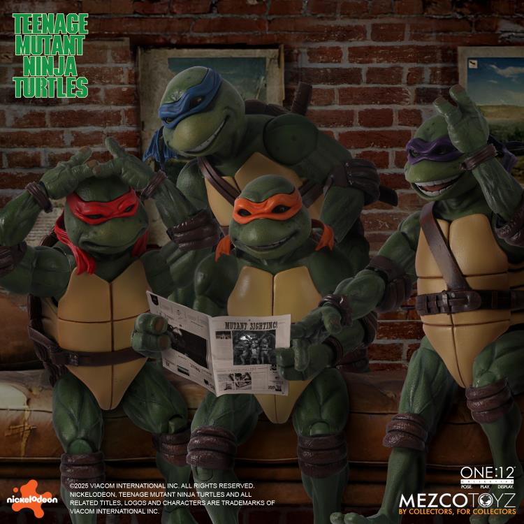 PRE-ORDER - Teenage Mutant Ninja Turtles (1990) One:12 Collective Action Figure Boxed Set