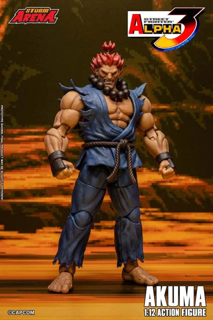 Pre-Order - Street Fighter Alpha 3 Storm Arena Akuma 1/12 Scale Action Figure