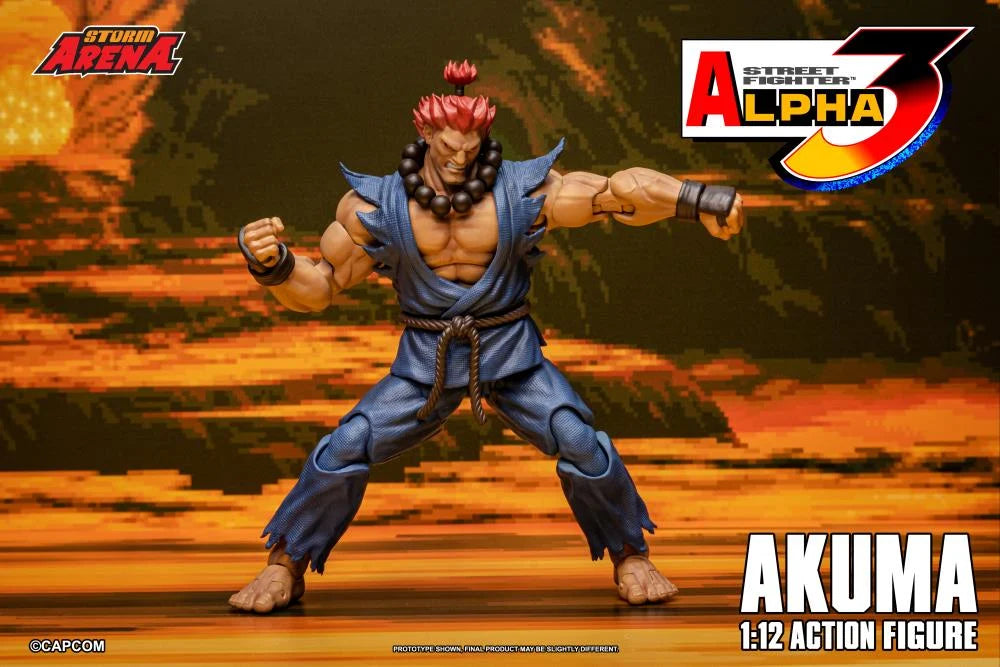 Pre-Order - Street Fighter Alpha 3 Storm Arena Akuma 1/12 Scale Action Figure