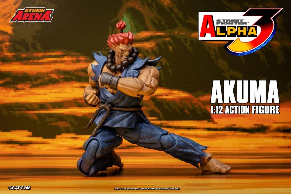 Pre-Order - Street Fighter Alpha 3 Storm Arena Akuma 1/12 Scale Action Figure