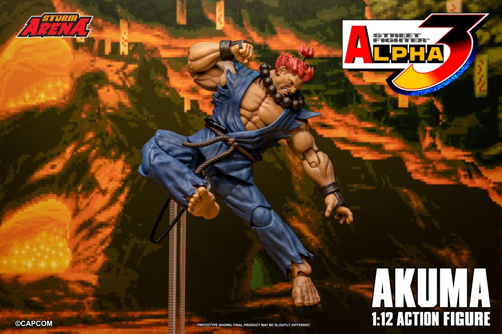Pre-Order - Street Fighter Alpha 3 Storm Arena Akuma 1/12 Scale Action Figure