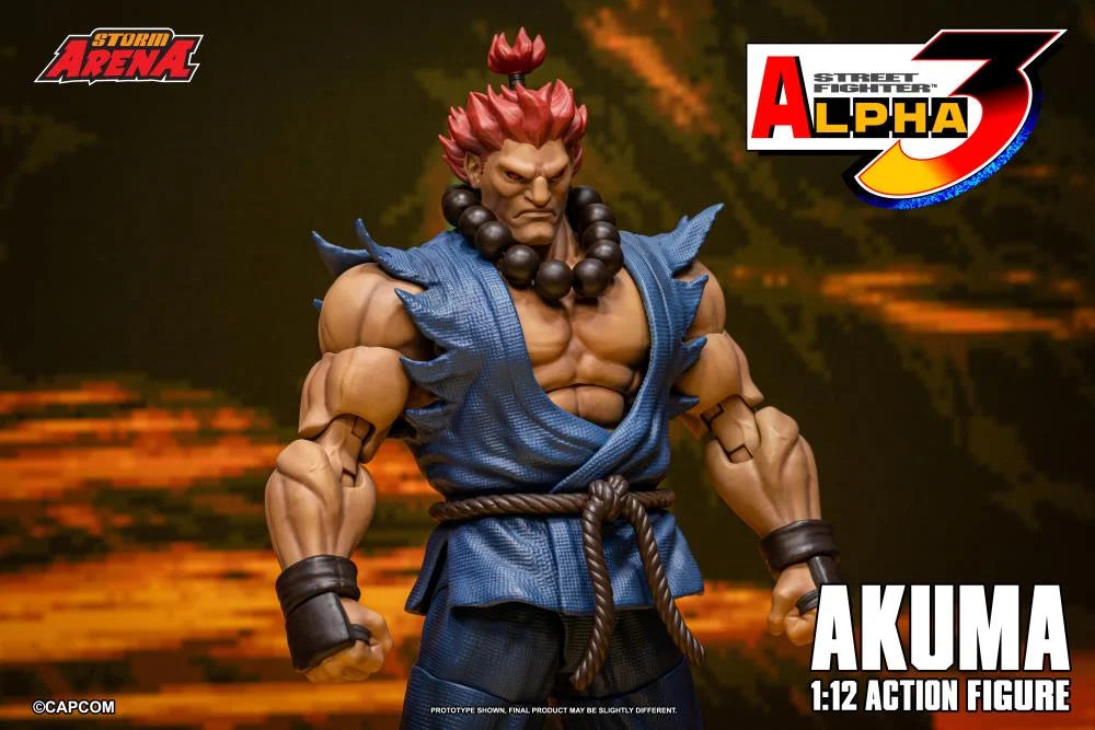 Pre-Order - Street Fighter Alpha 3 Storm Arena Akuma 1/12 Scale Action Figure