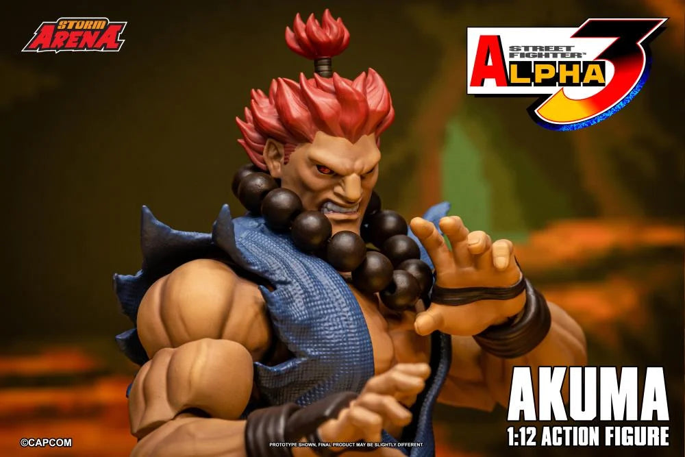 Pre-Order - Street Fighter Alpha 3 Storm Arena Akuma 1/12 Scale Action Figure