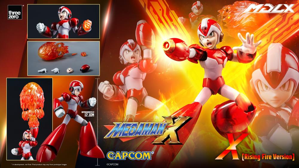 PRE-ORDER - Mega Man X MDLX Mega Man (Rising Fire Edition) 1/12 Scale Action Figure