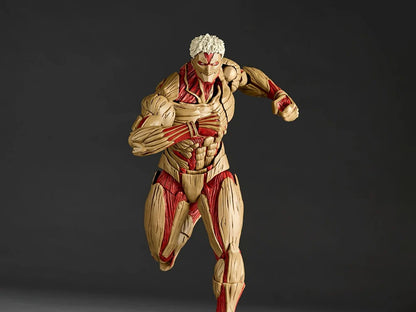 Pre-Order - Attack on Titan Amazing Yamaguchi Revoltech NR101 Armored Titan (Reiner Braun) Action Figure (Reissue)