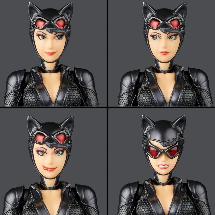 Batman: Arkham Knight Amazing Yamaguchi Revoltech NR022 Catwoman w/ Bonus Unmasked Head