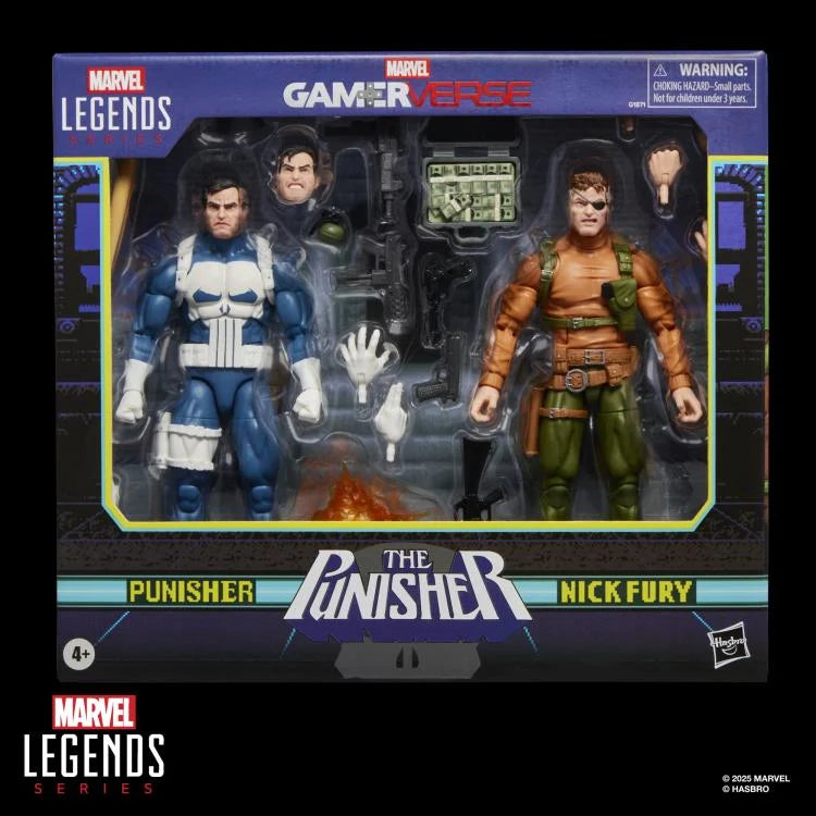 The Punisher Marvel Legends Gamerverse Punisher & Nick Fury Action Figure Two-Pack