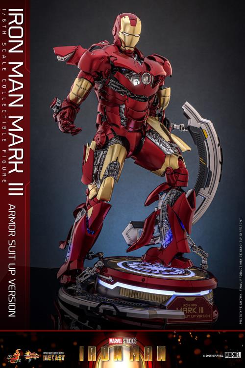 Pre-Order - Marvel MMS825 Iron Man Mark III (Armor Suit Up Ver.) 1/6th Scale Collectible Figure