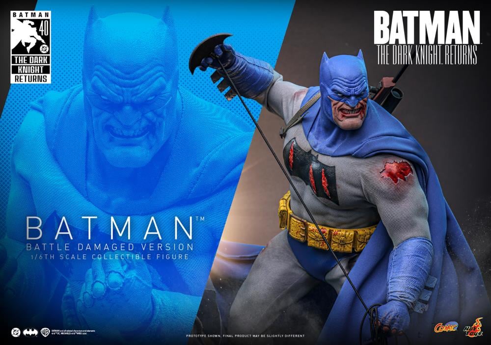 Pre-Order: Batman: The Dark Knight Returns Batman CMS031 (Battle Damaged Version) 1/6th Scale Collectible Figure