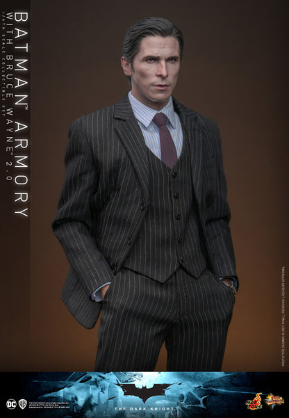 Pre-Order - The Dark Knight MMS750 Batman Armory with Bruce Wayne (2.0 Ver.) 1/6th Scale Collectible Figure Set