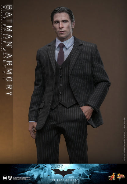 Pre-Order - The Dark Knight MMS750 Batman Armory with Bruce Wayne (2.0 Ver.) 1/6th Scale Collectible Figure Set
