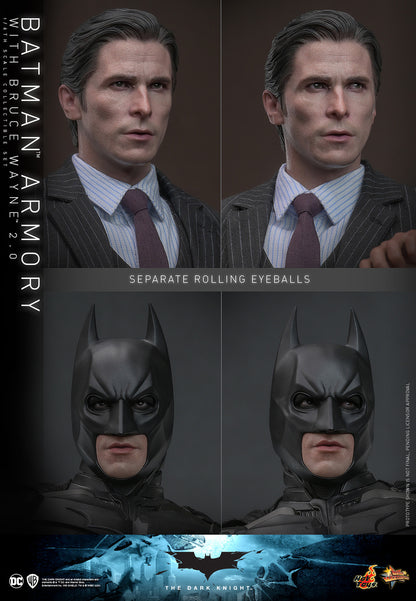 Pre-Order - The Dark Knight MMS750 Batman Armory with Bruce Wayne (2.0 Ver.) 1/6th Scale Collectible Figure Set