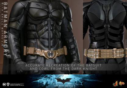 Pre-Order - The Dark Knight MMS750 Batman Armory with Bruce Wayne (2.0 Ver.) 1/6th Scale Collectible Figure Set