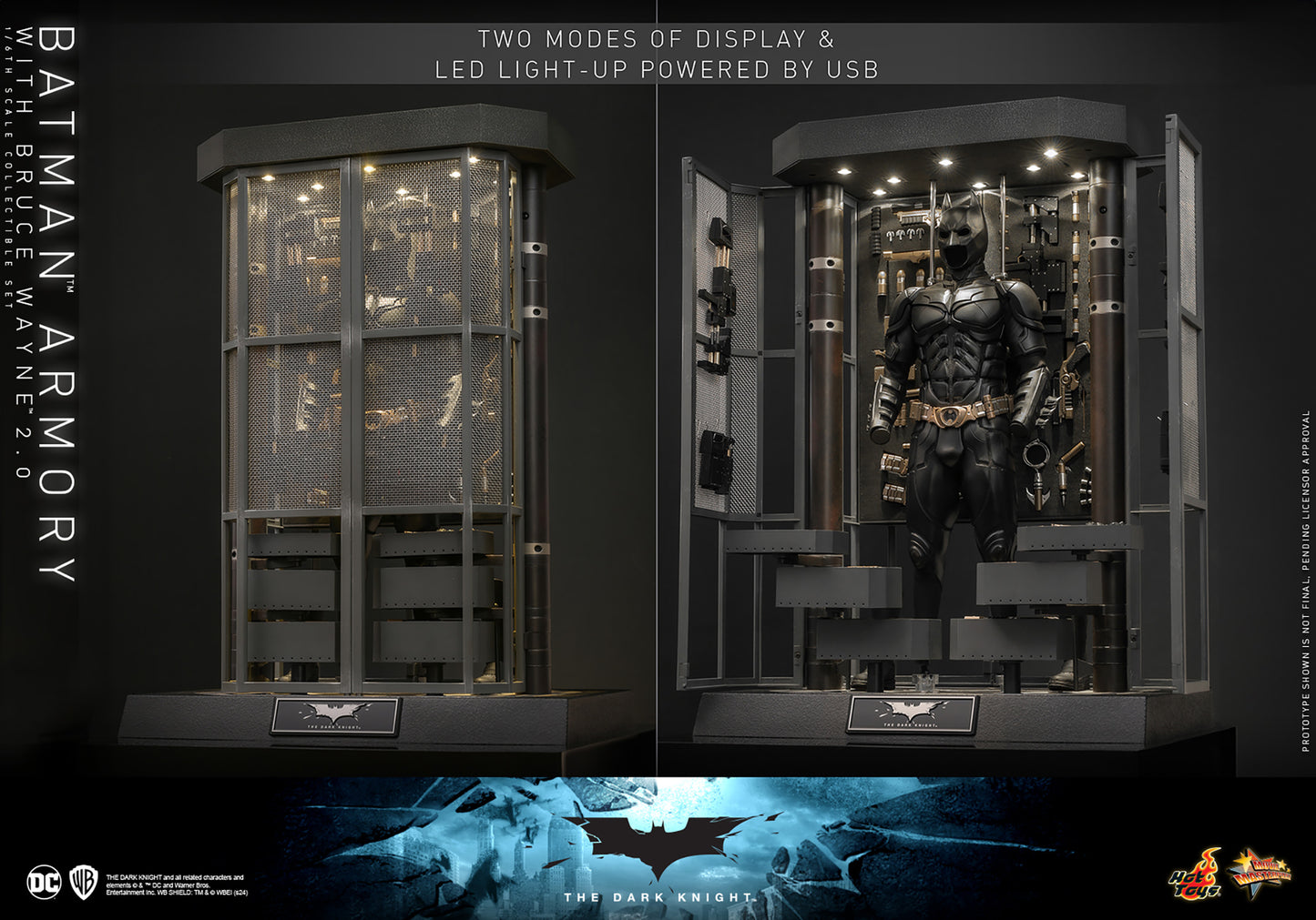 Pre-Order - The Dark Knight MMS750 Batman Armory with Bruce Wayne (2.0 Ver.) 1/6th Scale Collectible Figure Set
